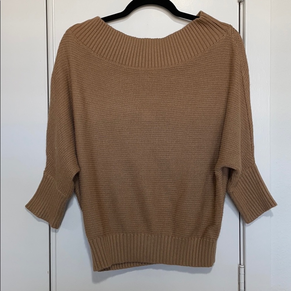 Tan Knit Blouse